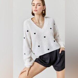 Compare Sally Heart Embroidered Pattern Cardigan - Originally Retailed at 56.00